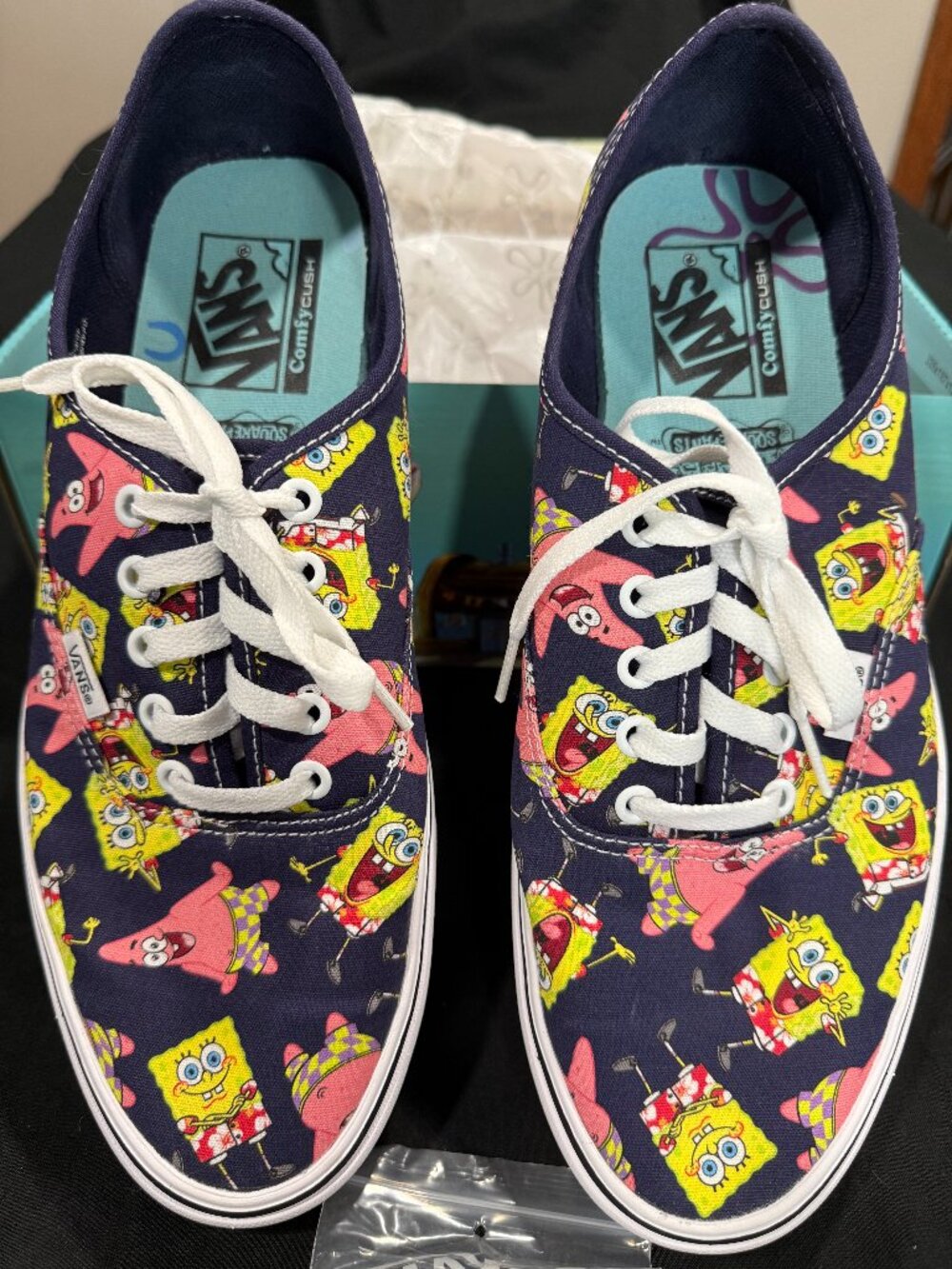 Vans x SpongeBob AlohaBob ComfyCush Men 10.5 Excellent Box VN0A3WM7YZ1